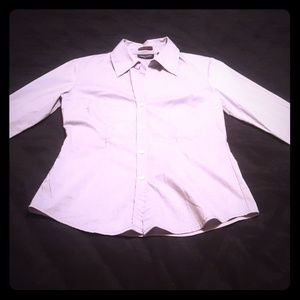 New York & Company light blue button down shirt